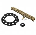 Kawasaki Kdx200 Kdx220 Gold O Ring Chain Sprocket Black 12 48 108l 