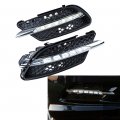 2pcs Xenon White Led Drl Daytime Running Lights Compatible With 2008-2011 Mercedes W204 Sport C300 C350