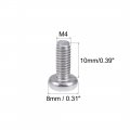 Uxcell M4x10mm Machine Screws Pan Phillips Cross Head Screw 304 Stainless Steel Fasteners Bolts 60pcs