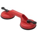 Plastic Double Pad Vacuum Lifter 05062p With 4 5 In Pads 132 Lbs Capacity Red Body 