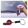 Augeny Car Turbo Keychain Creative Metal Spinning Turbocharger Fob Universal Vehicle Part Key Ring Decoration Red 