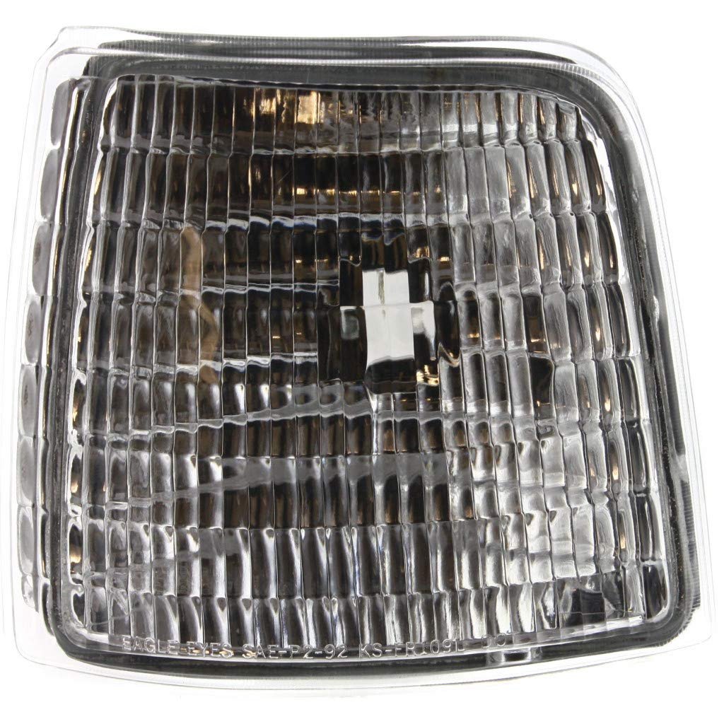 Ford F150 F250 F350 1992 1997 Side Marker Light Assembly Driver Front Fender Mounted Clear Lens Replacement For Fo2550110