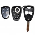 Remote Ignition Key Fob Shell Case With 3 Buttons For Jeep Wrangler 06-16 Compass And Patriot 07-16 Grand Cherokee 05-07 