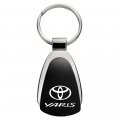 Au-tomotive Gold Tear Drop Key Chain For Toyota Yaris Black
