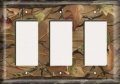 Snazzyswitch Decorative Light Switch Cover Plate Autumn Leaves Triple Rocker Three Decora Or Outlet 