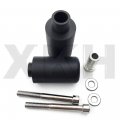 Motorcycle No Cut Frame Slider Crash Protector For 2003 2004 Suzuki Gsxr 1000 Gsx-r Black By Smt-moto