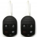 Ocpty 2x Uncut Keyless Entry Remote Control Key Fob Transmitter For Specific Ford For Lincoln Mercury Mazda Tribute Series