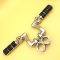 Chrome Regular Footrest Foot Pegs With 1-1 2 Clamps For Goldwing Shadow Vt750c Vt1100 Vtx1300 Magna Vf750 Vf1100 Vlx600 Dlx600 