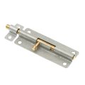 Slide Barrel Bolt Latch U 117603 5 In Galvanized Steel With Brass And Knob For Doors Gates Cabinets Includes Screws Single Pack 