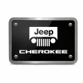 Ipick Image Made For Jeep Cherokee Uv Graphic Black 3 8 Thick Solid Billet Aluminum 2 Inch Tow Hitch Cover