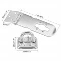 Uxcell Padlock Hasp Door Clasp Latch Security Safety Bolt Lock Latches 4-inch Stainless Steel