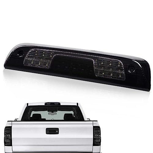 Led 3rd Brake Light For Chevy Silverado 1500 2500 3500 Hd And Gmc Sierra 2014 2018 High Mount Stop Lamp Assembly Black Clear