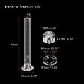 Uxcell M5 X 40mm Plastic Phillips Machine Screws With Nuts And Flat Washers Pc Head Bolts Transparent 20 Sets