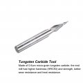 Uxcell Tapered Ball Nose End Mill Uncoated Solid Carbide 2 Flute Spiral Milling Cutter 0 25mm Radius 5mm Diameter 6mm Shank