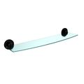 Allied Brass 1033 24-bkm 24 Beveled 1 4 Glass Shelf Matte Black 