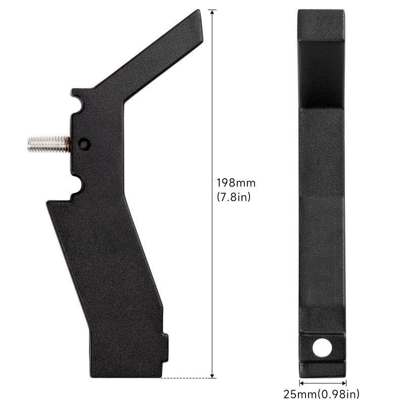 2 Pcs High Lift Jack Mount Brackets For Toyota Tacoma 2005 Up Truck Bed Deck Rail System Aluminium Alloy Horizontal Csy-006