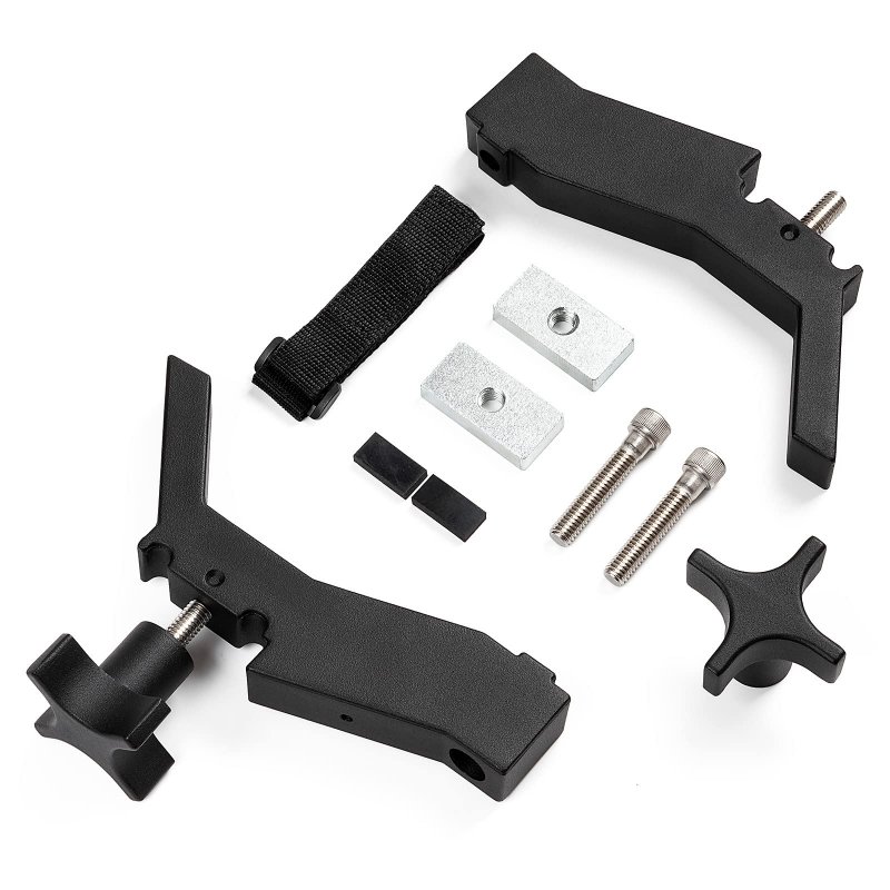 2 Pcs High Lift Jack Mount Brackets For Toyota Tacoma 2005 Up Truck Bed Deck Rail System Aluminium Alloy Horizontal Csy-006