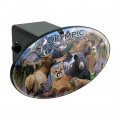 Olympic National Park Washington Wa Animals Cougar Bear Elk Beaver Oval Tow Trailer Hitch Cover Plug Insert
