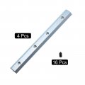 Uxcell Straight Line Connector 4pcs 7 1inch Inside Joint Brackets With M6 Screws For 4040 Series Aluminum Extrusion Profile T