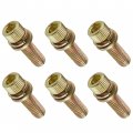 Caltric 6 Exhaust Manifold Bolts Studs Screw Compatible With Polaris Snowmobile