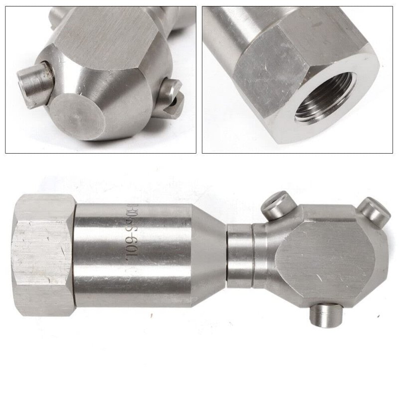 3 4 Internal Thread Rotary Cleaning Nozzle60a Washer Drain Sewer Jetter 3 Jet Head For Pipes Tank