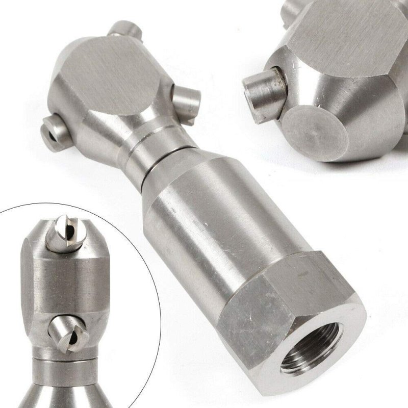 3 4 Internal Thread Rotary Cleaning Nozzle60a Washer Drain Sewer Jetter 3 Jet Head For Pipes Tank