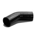 2 In 45 Degree Elbow Turbo Intercooler Intake Piping Coupler Silicone Hose Black 3 Ply Nylon Reinforced 4mm Thickness 80 Psi 