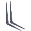 Shelf Brackets 12 X 14 Inch 2pcs Iron Metal Floating Wall Corner Angle Shelving Bracket For Hanging Shelves Wood Boards Dark 