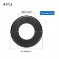 Uxcell 4pcs Wall Split Flange 130mm 5 1 Od Escutcheon Plate Abs Round Self-adhesive Plumbing Cover Plates For 64mm 2 Dia Water