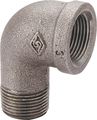 Elbow 90 Degrees Black Street Pipe Fitting 1 8 In Malleable Steel Npt Thread B92 6 Model Ul And Fm Certified Astm Asme 