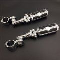 Chrome Short Angled Adjustable Highway Peg Mounting Kit Skull Footrest For V Star Roadstar Suzuki Boulevard With 1 5 In Front