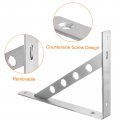 Uxcell Shelf Brackets 2pcs 12 X 1 2 Stainless Steel Solid Triangle Bracket With Screws Removable Support L For Diy Floating