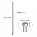 Uxcell Straight Ejector Pins 12mm 15 32 Dia 65mn Steel Round Tip Punch 250mm 10 Long For Mechanical Maintenance 2pcs