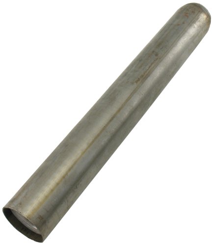 H3121 Mini Style Muffler Chrome Oval Exhaust For Cars 12 In Length Heavy Steel Core With Sound Absorption Material