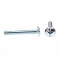 Prime-line Machine Screw Truss Head Slotted Phillips Combo 8-32 X 1-1 8 In Zinc Plated Steel Pack Of 75