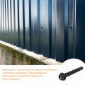 Uxcell 8 X 1-1 2 Hex Washer Head Self Drilling Screws 100pcs 410 Stainless Steel Sheet Metal Tapping For Wood Black