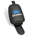 Ford F-350 Rectangle Black Leather Magnetic Sunglass Holder Car Sun Visor Mount Clip Official Licensed