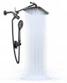Veken 12 Inch High Pressure Rain Shower Head Combo With Extension Arm- Wide Rainfall Showerhead 5 Handheld Water Spray 