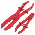Ocpty 3pcs Plastic Flexible Hose Clamp Tool Set Brake Fuel Water Line Clamps Plier Kit Nylon Pinch Pliers