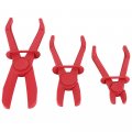 Ocpty 3pcs Plastic Flexible Hose Clamp Tool Set Brake Fuel Water Line Clamps Plier Kit Nylon Pinch Pliers