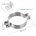Uxcell Wall Mount Ceiling Pipe Support 304 Stainless Steel Bracket Clamp For 97mm