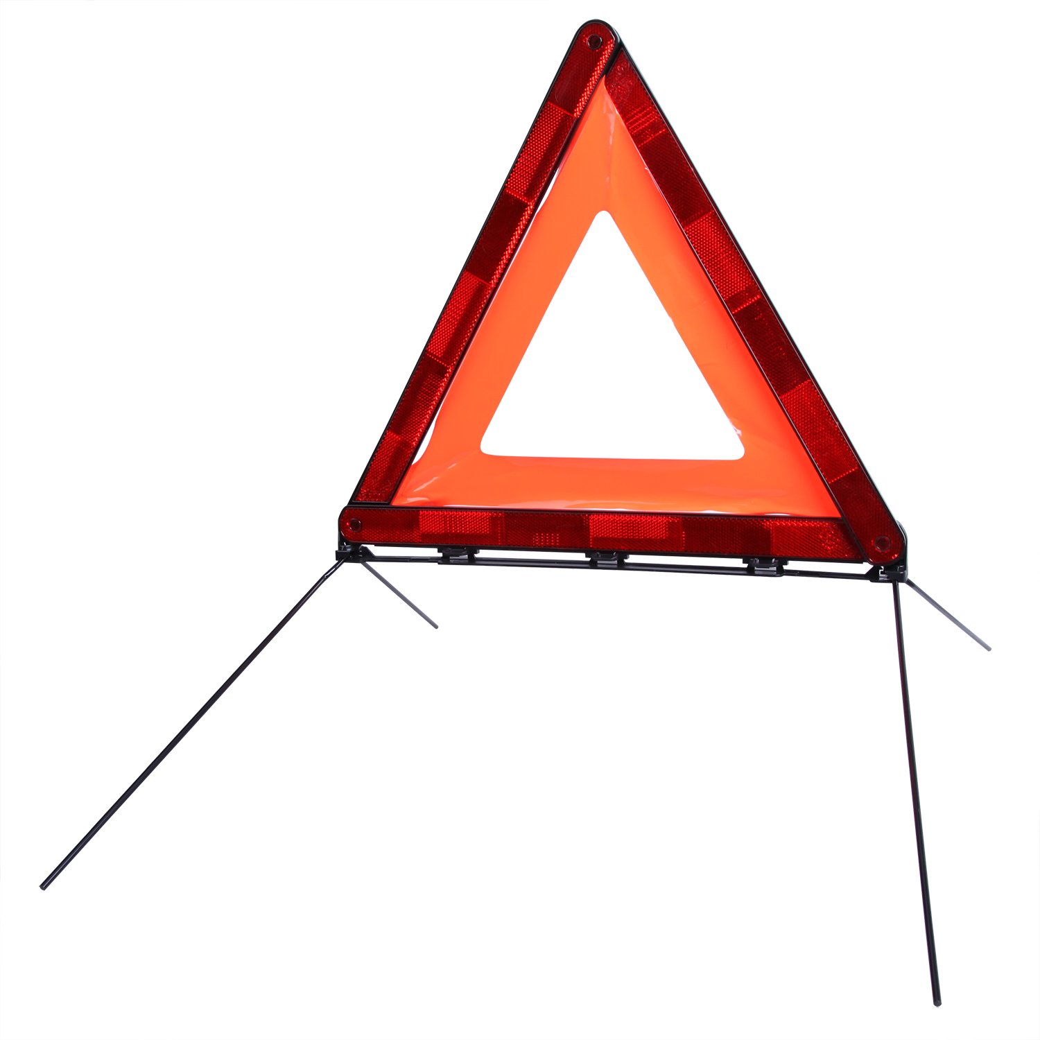 1-Pack with Storage Case Cartman Foldable Warning Triangle Emergency Warning Triangle Reflector Safety Triangle Kit 