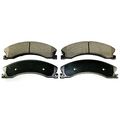 Bp1411ms Semi-metallic Front Brake Pad Non Asbestos Material With Noise Dampening Shims For Maximum Stopping Power 