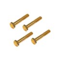 Hex Bolts 4 Pieces M6 1 0 By 40 Millimeters Class 10 9 Alloy Steel Yellow Zinc Finish Head Drive Fine Thread Alx Pau Rb 981 240 