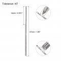 Uxcell Chucking Reamers 1 5mm H7 Metric Machine Reamer Drill Bit For Metal Wood Hole Reaming Straight Flute High Speed Steel