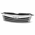 Su1200143 Factory Style Front Bumper Grill Grille Assembly With Chrome Silver Moudling For Subaru Outback 2010-2012 Matte Gray 