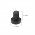 Uxcell M4x6mm Threaded Nylon Phillips Cross Pan Head Machine Screws Bolts Black 50pcs