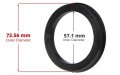 Circuit Performance 72 56mm Od To 57 1mm Id Black Plastic Polycarbonate Hub Centric Rings