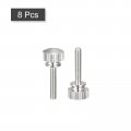 Uxcell Knurled Thumb Screws M3x16mm Brass Shoulder Bolts Grip Knobs Fasteners Nickel Plated 8pcs