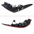 Waltyotur Outer Clear Len Tail Lights Brake Lamp Left Driver Side Light Red Replacement For 2018 2019 2020 Toyota Camry Se Le